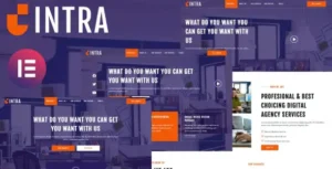 Intra - Modern Digital Agency Elementor Template Kit