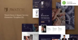 JWatch – Watch Store & Repair Service Elementor Template Kit