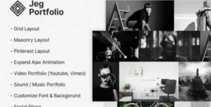 Jeg Portfolio - Portfolio & Gallery Plugin