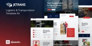 Jetrans – Logistics & Transportation Elementor Template Kit