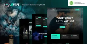 Jevape – Vape Store Elementor Template Kit