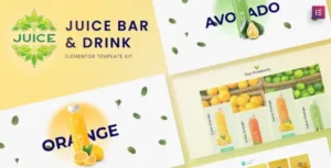 Juice Bar & Drink Elementor Template Kit