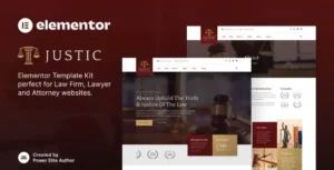 Justic – Law Firm & Legal Services Elementor Template Kit