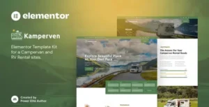 Kamperven – Campervan & RV Rental Elementor Template Kit