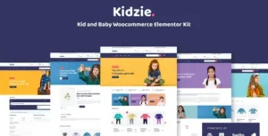 Kidzie - Baby & Kids E-Commerce Elementor Template Kit