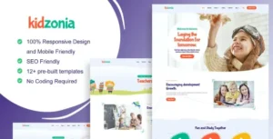 Kidzonia - Kindergarten & Child Care Elementor Template Kit