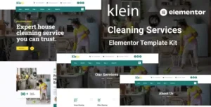 Klein - Cleaning Services Elementor Template Kit