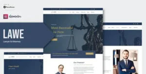 LAWE - Lawyer & Attorney Elementor Template Kit