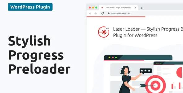 Laser Loader — Stylish Progress Bar Preloader • GPLClick