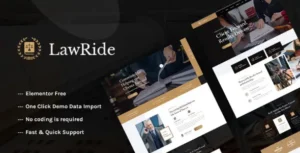 Lawride - Lawyer & Law Firm Elementor Template Kit