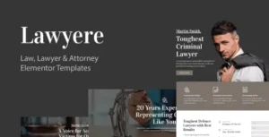 Lawyere - Legal & Attorney Elementor Template Kit