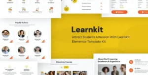 LearnKit - e-Learning Elementor Template Kit