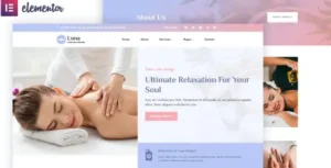 Luna - Spa & Wellness Elementor Template Kit