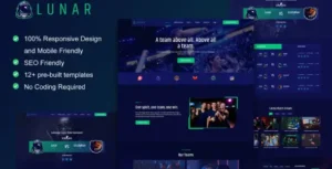 Lunar - Esports & Gaming Elementor Template Kit