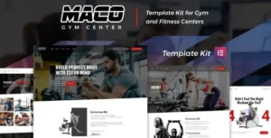 Maco Kit - Gym & Fitness Elementor Template Kit