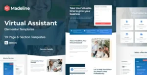 Madeline - Virtual Assistant Website Elementor Template Kit