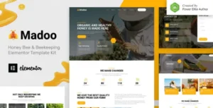 Madoo – Honey Bee & Beekeeping Elementor Template Kit