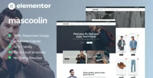 Mascoolin - Fashion Store Elementor Template Kit