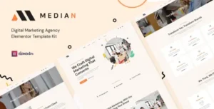 Median - Digital Marketing Agency Elementor Template Kit