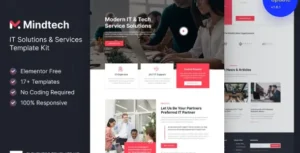 Mindtech – IT Solutions & Services Company Elementor Template Kit