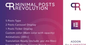 Minimal Posts Revolution For Elementor Plugin