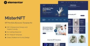 MisterNFT - NFT Portfolio Elementor Template Kit