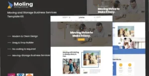 Moling - Moving and Storage Business Services Template Kit