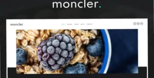 Moncler - Food Blog Elementor Template Kit