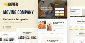 Moover - Moving Company Website Elementor Template Kit