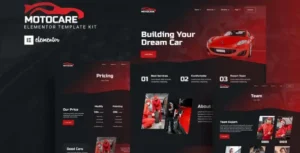 Motocare - Automotive Elementor Template Kit