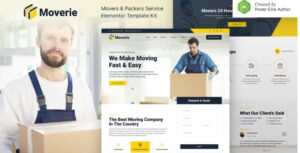 Moverie – Movers & Packers Service Elementor Template Kit