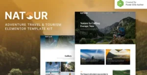 Natour – Adventure Travel & Tourism Elementor Template Kit