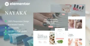 Nayaka - Nail Salon & Beauty Care Elementor Template Kit