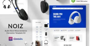 Noiz – Audio Store WooCommerce Elementor Template Kit