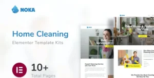 Noka - Cleaning Services Company Elementor Template Kit