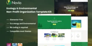 Novio - Ecology & Environmental Non-Profit Organization Template Kit