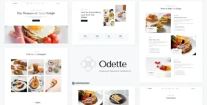 Odette - Restaurant Elementor Template Kit