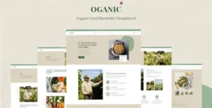 Oganic - Organic Food Elementor Template kit