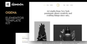 Ogena - Minimal Elementor Template Kit
