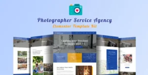 Onestudio - Photographer Agency Service Elementor Template Kit