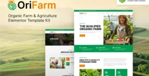 OriFarm – Organic Farm & Agriculture Elementor Template Kit