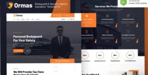 Ormas – Bodyguard & Security Agency Elementor Template Kit