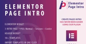 Page Intro for Elementor WordPress Plugin