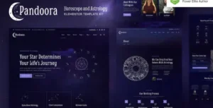 Pandoora – Horoscope & Astrology Elementor Template Kit