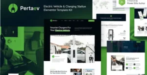 Pertaev – Electric Vehicle & Charging Station Elementor Template Kit