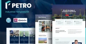 Petro - Industrial Elementor Template Kit