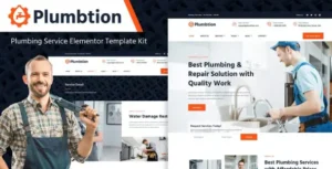 Plumbtion – Plumbing Services Elementor Template Kit