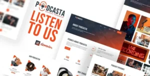 Podcasta - Podcast & Streaming Elementor Template Kit