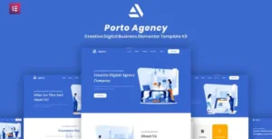 Porto Agency - Creative Digital Business Elementor Template Kit