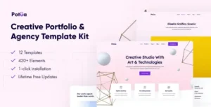 Potua - Creative Portfolio & Agency Elementor Template Kit